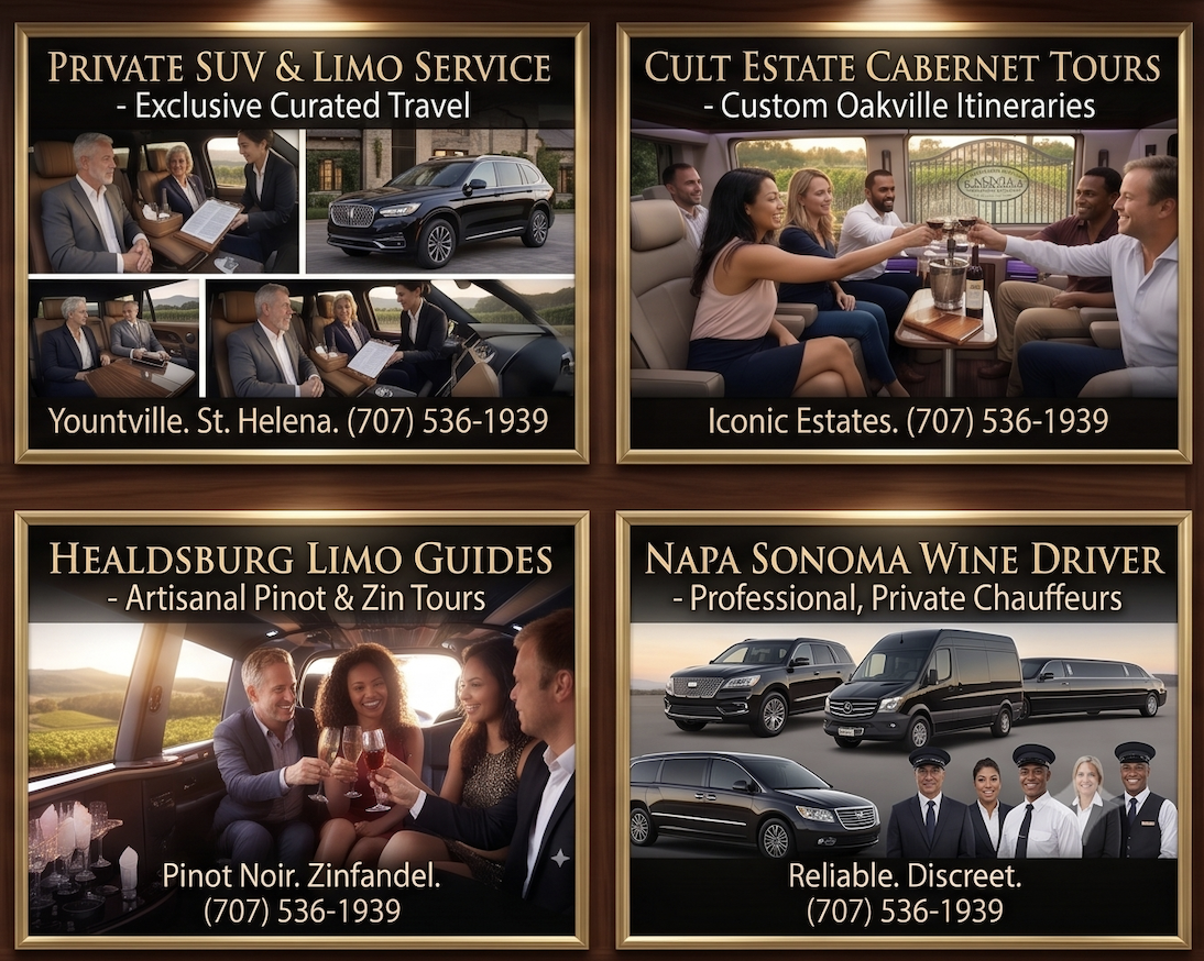 Premium Napa & Sonoma Chauffeur Service for Private Wine Tours